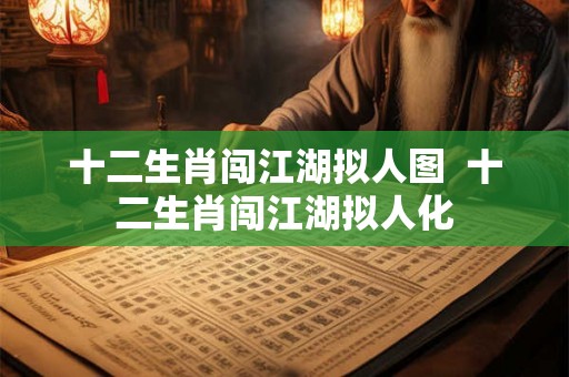 十二生肖闯江湖拟人图  十二生肖闯江湖拟人化