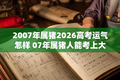 2007年属猪2026高考运气怎样 07年属猪人能考上大学吗