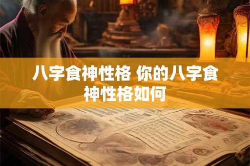八字食神性格 你的八字食神性格如何