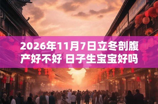 2026年11月7日立冬剖腹产好不好 日子生宝宝好吗