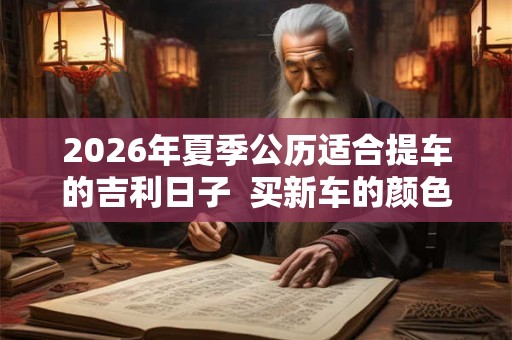 2026年夏季公历适合提车的吉利日子 买新车的颜色风水 2026年夏季公历适合提车的吉利日子 买新车的颜色风水