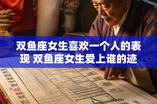 双鱼座女生喜欢一个人的表现 双鱼座女生爱上谁的迹象
