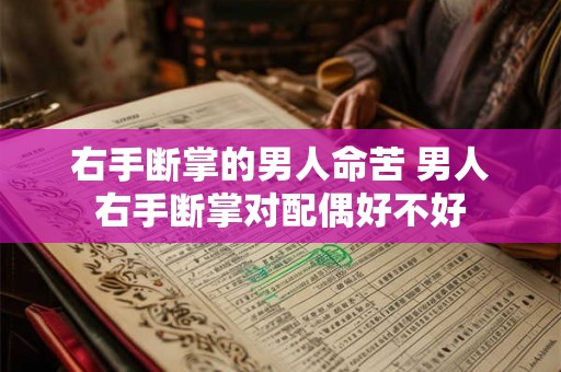 右手断掌的男人命苦 男人右手断掌对配偶好不好
