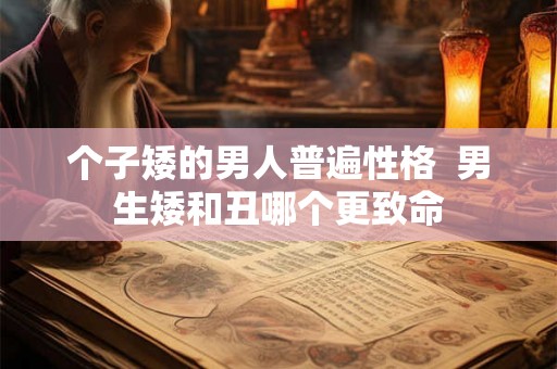 个子矮的男人普遍性格  男生矮和丑哪个更致命