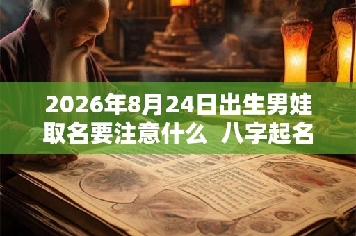 2026年8月24日出生男娃取名要注意什么  八字起名的禁忌