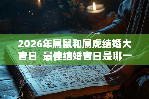 2026年属鼠和属虎结婚大吉日  最佳结婚吉日是哪一天
