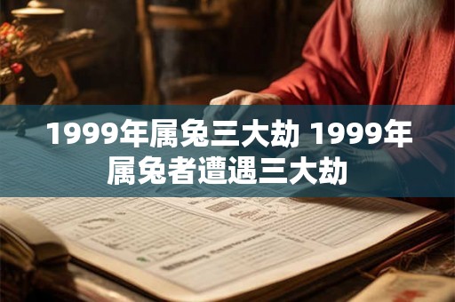 1999年属兔三大劫 1999年属兔者遭遇三大劫