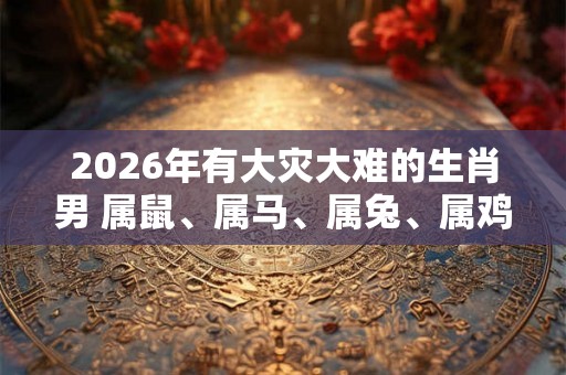 2026年有大灾大难的生肖男 属鼠、属马、属兔、属鸡