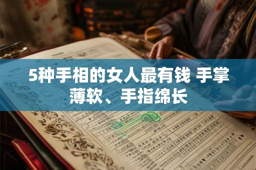 5种手相的女人最有钱 手掌薄软、手指绵长