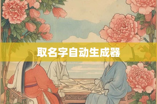 取名字自动生成器