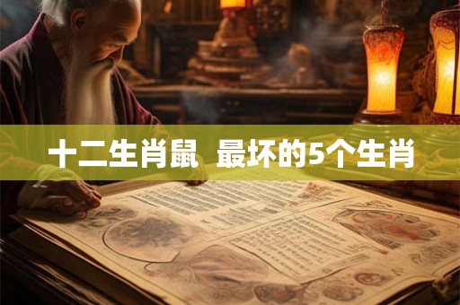 十二生肖鼠  最坏的5个生肖