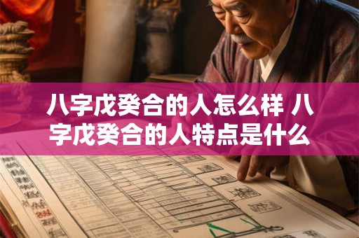 八字戊癸合的人怎么样 八字戊癸合的人特点是什么