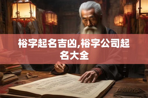 裕字起名吉凶,裕字公司起名大全