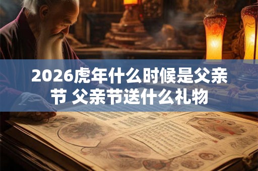 2026虎年什么时候是父亲节 父亲节送什么礼物