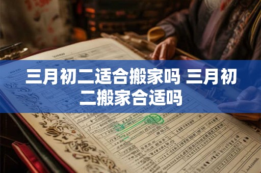 三月初二适合搬家吗 三月初二搬家合适吗