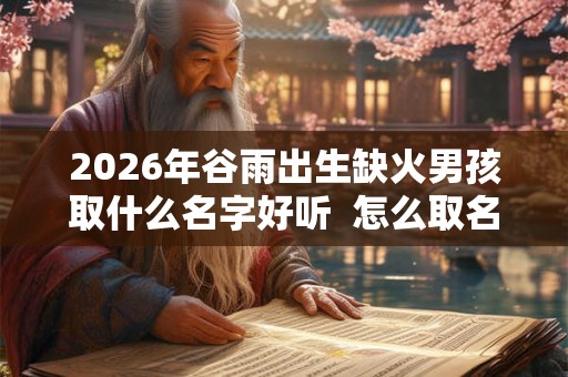 2026年谷雨出生缺火男孩取什么名字好听  怎么取名
