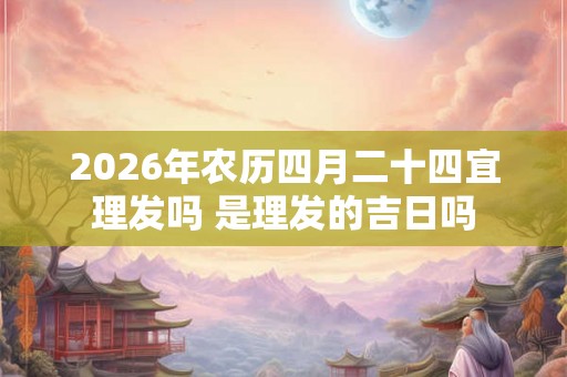 2026年农历四月二十四宜理发吗 是理发的吉日吗