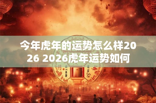 今年虎年的运势怎么样2026 2026虎年运势如何