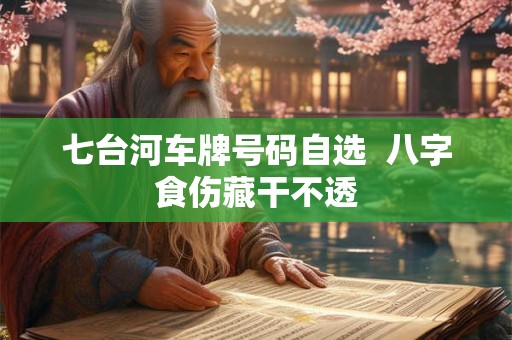 七台河车牌号码自选  八字食伤藏干不透