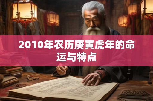 2010年农历庚寅虎年的命运与特点