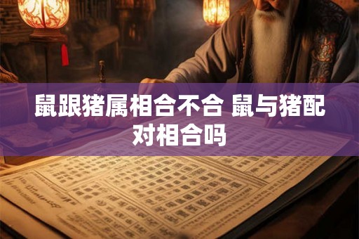 鼠跟猪属相合不合 鼠与猪配对相合吗