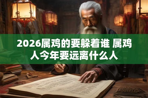 2026属鸡的要躲着谁 属鸡人今年要远离什么人 2026属鸡的要躲着谁 属鸡人今年要远离什么人