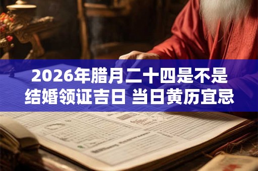 2026年腊月二十四是不是结婚领证吉日 当日黄历宜忌