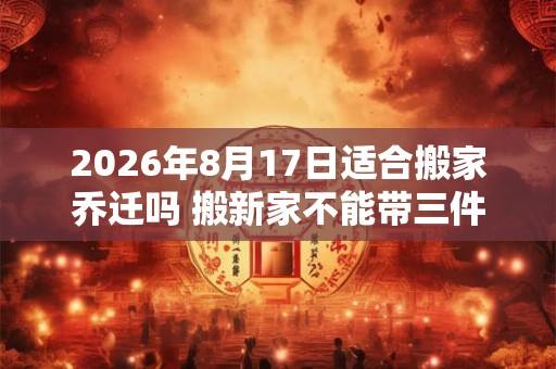 2026年8月17日适合搬家乔迁吗 搬新家不能带三件东西 2026年8月17日适合搬家乔迁吗 搬新家不能带三件东西