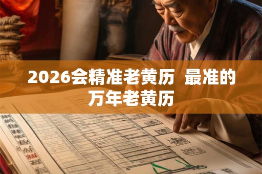 2026会精准老黄历 最准的万年老黄历 2026会精准老黄历 最准的万年老黄历