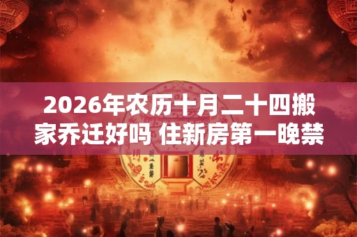 2026年农历十月二十四搬家乔迁好吗 住新房第一晚禁忌