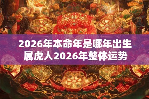 2026年本命年是哪年出生 属虎人2026年整体运势