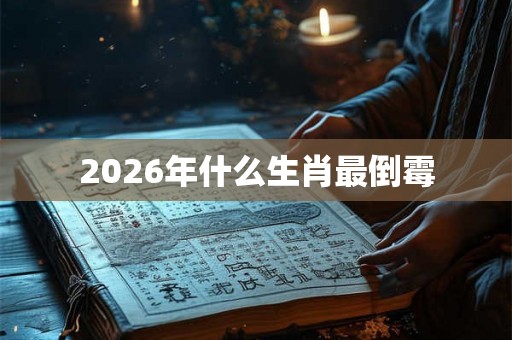 2026年什么生肖最倒霉