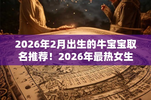 2026年2月出生的牛宝宝取名推荐！2026年最热女生名字