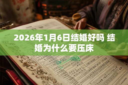 2026年1月6日结婚好吗 结婚为什么要压床 2026年1月6日结婚好吗 结婚为什么要压床