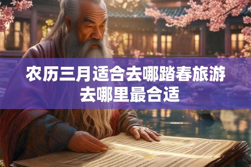 农历三月适合去哪踏春旅游 去哪里最合适 农历三月适合去哪踏春旅游 去哪里最合适