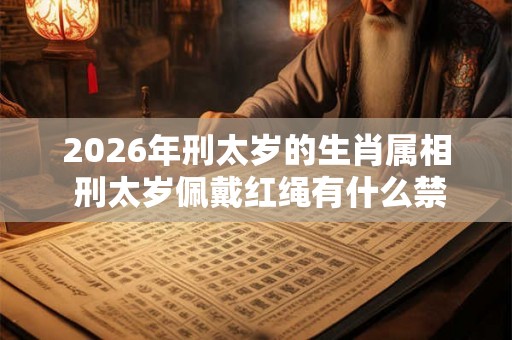 2026年刑太岁的生肖属相 刑太岁佩戴红绳有什么禁忌