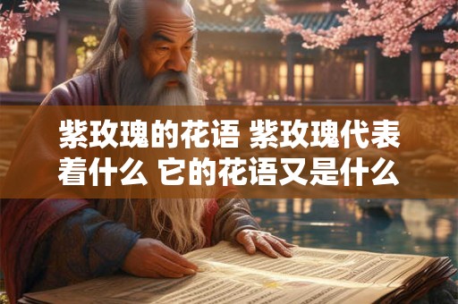 紫玫瑰的花语 紫玫瑰代表着什么 它的花语又是什么