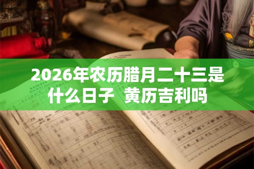 2026年农历腊月二十三是什么日子 黄历吉利吗 2026年农历腊月二十三是什么日子 黄历吉利吗
