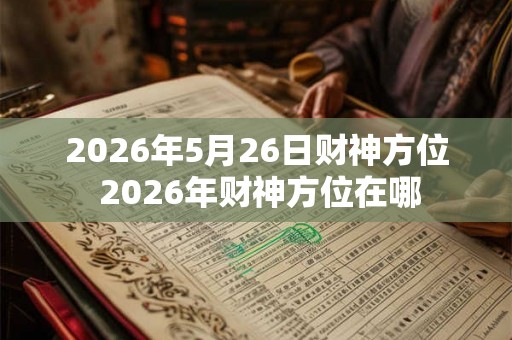 2026年5月26日财神方位 2026年财神方位在哪 2026年5月26日财神方位 2026年财神方位在哪