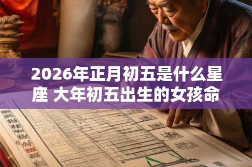2026年正月初五是什么星座 大年初五出生的女孩命运 2026年正月初五是什么星座 大年初五出生的女孩命运