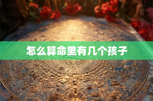 怎么算命里有几个孩子
