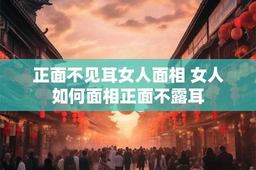 正面不见耳女人面相 女人如何面相正面不露耳 正面不见耳女人面相 女人如何面相正面不露耳