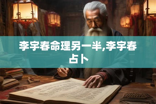 李宇春命理另一半,李宇春占卜