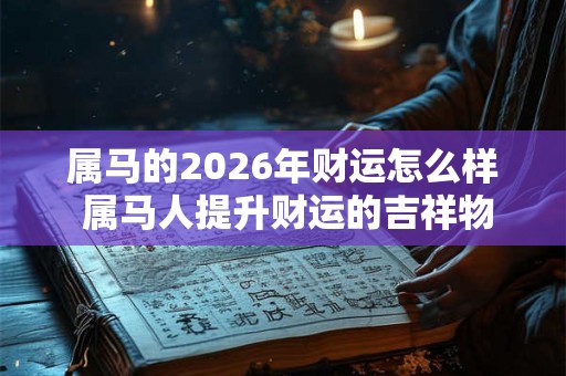 属马的2026年财运怎么样 属马人提升财运的吉祥物