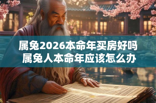 属兔2026本命年买房好吗 属兔人本命年应该怎么办 属兔2026本命年买房好吗 属兔人本命年应该怎么办