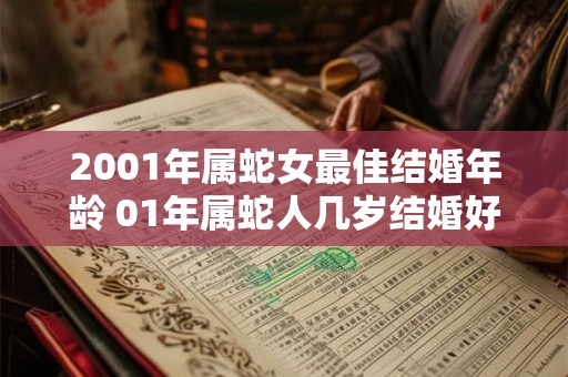 2001年属蛇女最佳结婚年龄 01年属蛇人几岁结婚好