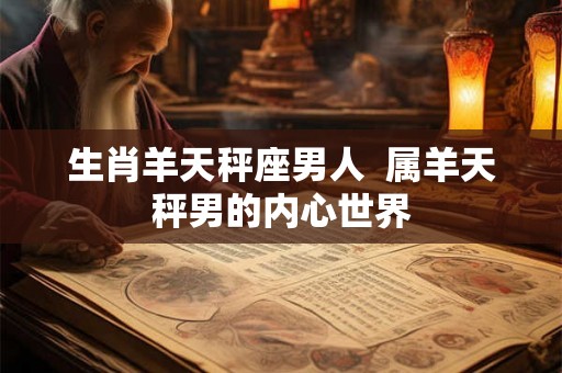 生肖羊天秤座男人  属羊天秤男的内心世界