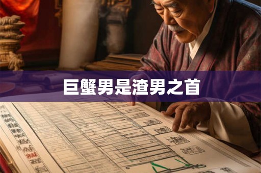 巨蟹男是渣男之首