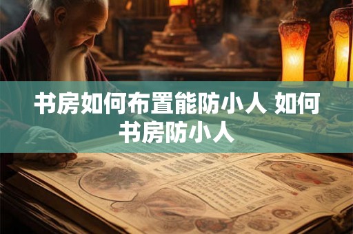 书房如何布置能防小人 如何书房防小人