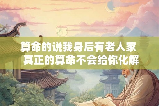 算命的说我身后有老人家  真正的算命不会给你化解的